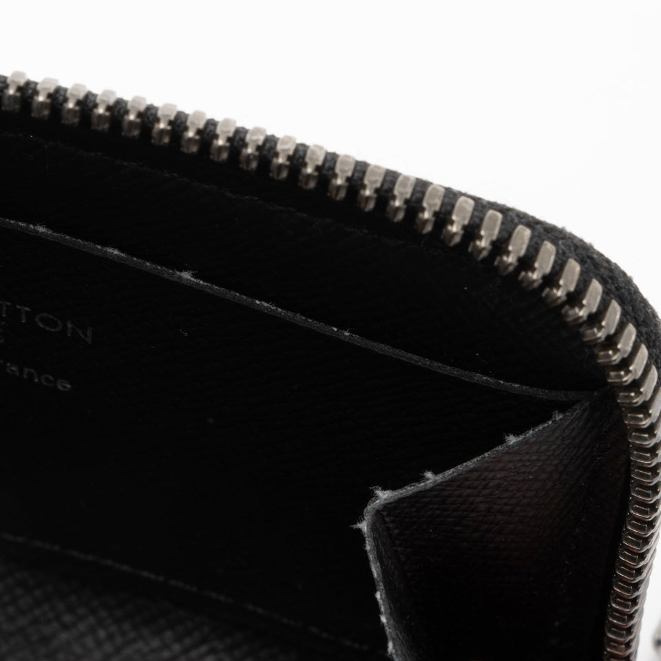 Louis Vuitton Monogram Eclipse Porte Mannaie Jour Zip Coin Purse (SHF-F6Biar)
