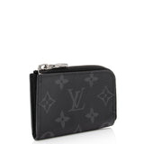 Louis Vuitton Monogram Eclipse Porte Mannaie Jour Zip Coin Purse (SHF-F6Biar)
