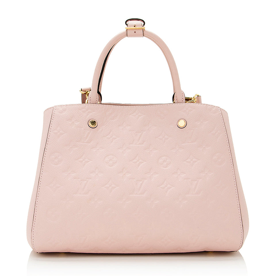 Louis Vuitton Monogram Empreinte Montaigne MM Satchel (SHF-21724)