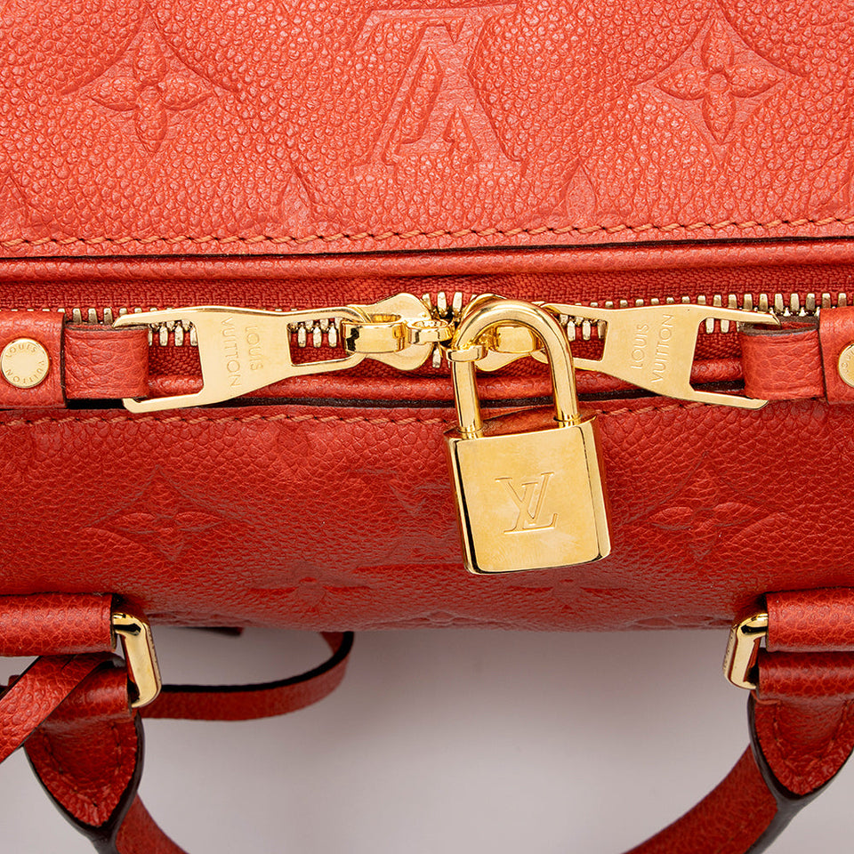 Louis Vuitton Monogram Empreinte Speedy Bandouliere 25 Satchel (SHF-16657)