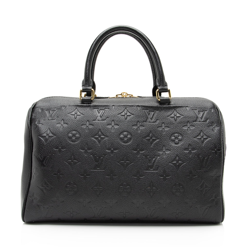 Louis Vuitton Monogram Empreinte Speedy Bandouliere 30 NM Satchel (SHF-UzN7iO)