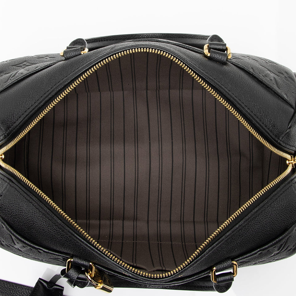 Louis Vuitton Monogram Empreinte Speedy Bandouliere 30 NM Satchel (SHF-UzN7iO)