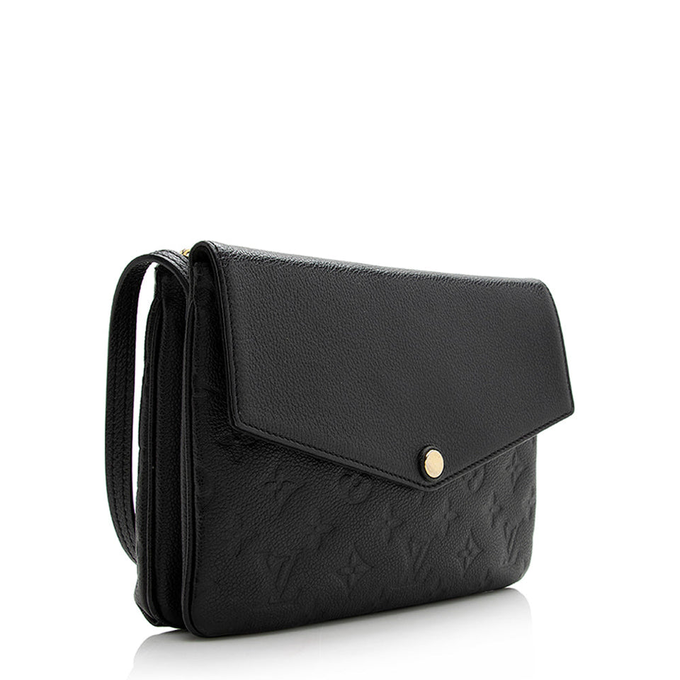 Louis Vuitton Monogram Empreinte Twinset Shoulder Bag (SHF-21462)
