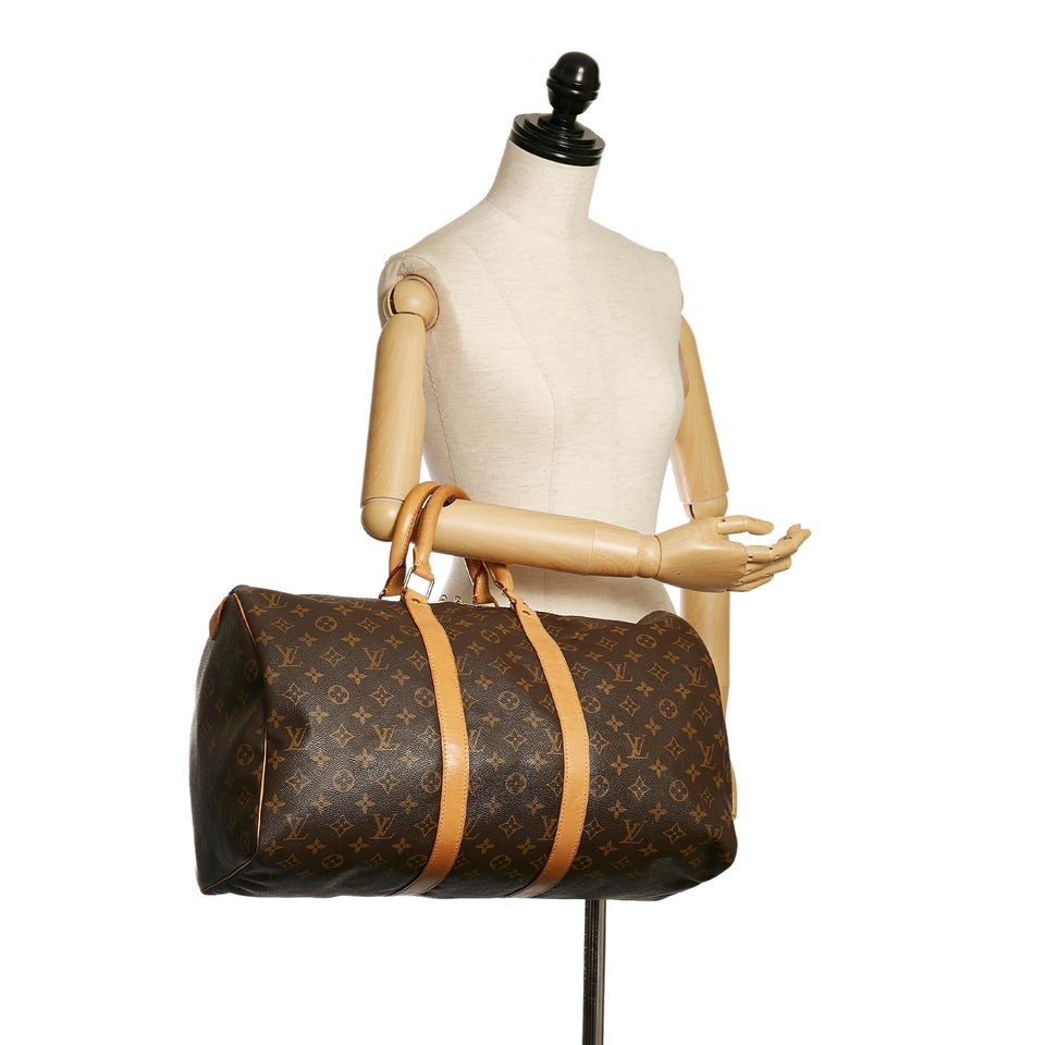 Louis Vuitton Monogram Keepall 45 (SHG-34287)