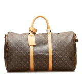 Louis Vuitton Monogram Keepall Bandouliere 50 (SHG-36057)