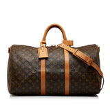 Louis Vuitton Monogram Keepall Bandouliere 50 (SHG-ZVMjvJ)