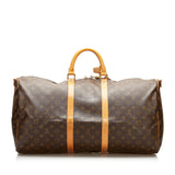 Louis Vuitton Monogram Keepall Bandouliere 55 (SHG-35667)