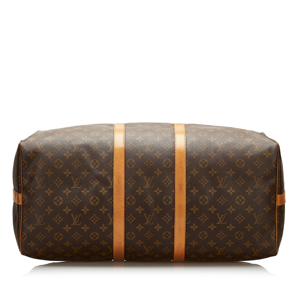 Louis Vuitton Monogram Keepall Bandouliere 55 (SHG-35915)