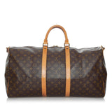 Louis Vuitton Monogram Keepall Bandouliere 55 (SHG-35836)