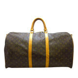 Louis Vuitton Monogram Keepall Bandouliere 55 (SHG-36013)