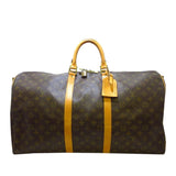 Louis Vuitton Monogram Keepall Bandouliere 55 (SHG-36013)