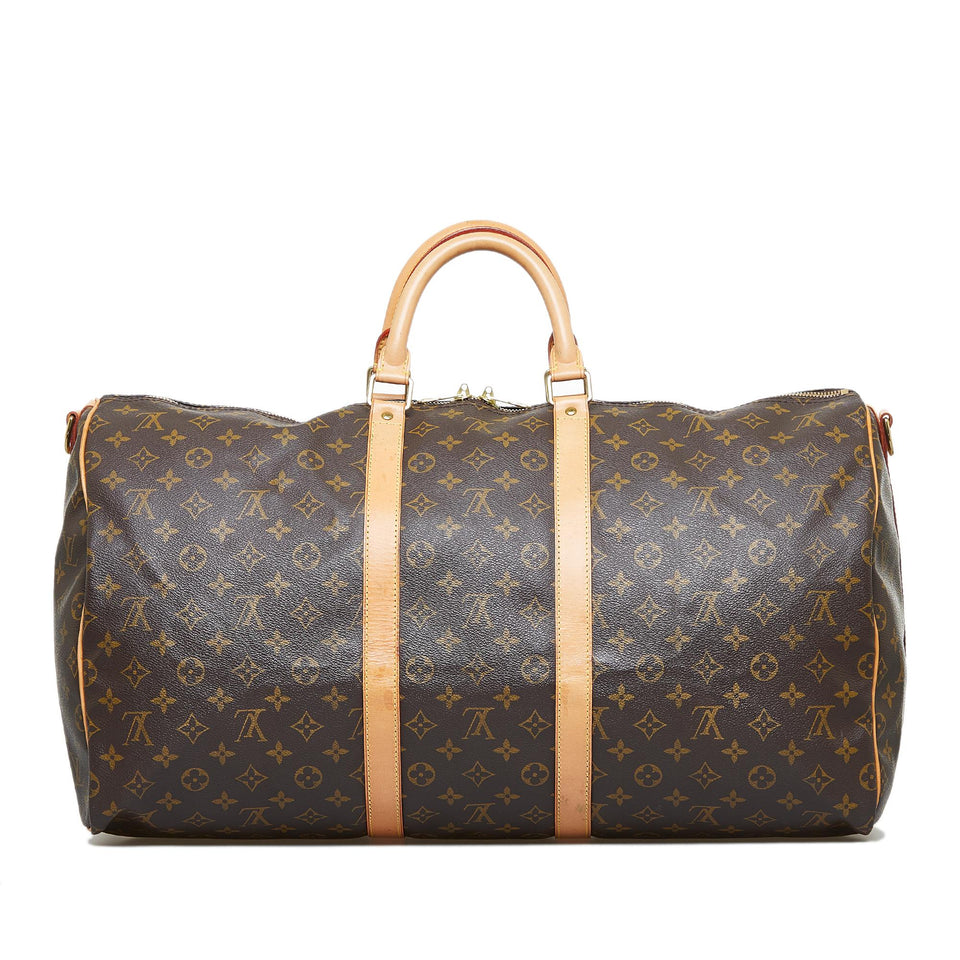 Louis Vuitton Monogram Keepall Bandouliere 55 (SHG-SAmJct)