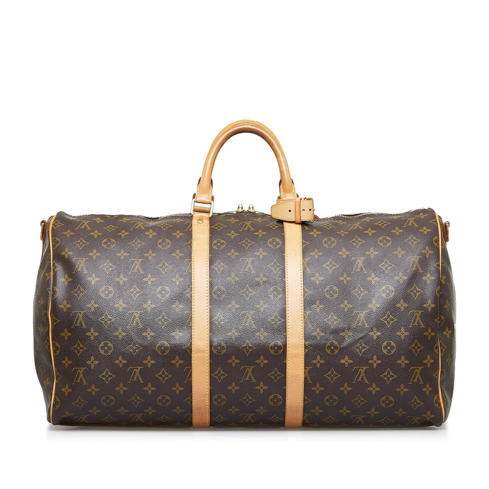 Louis Vuitton Monogram Keepall Bandouliere 55 (SHG-y4mnYh)
