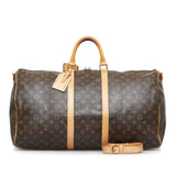Louis Vuitton Monogram Keepall Bandouliere 55 (SHG-y4mnYh)