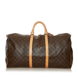 Louis Vuitton Monogram Keepall Bandouliere 60 (SHG-34520)