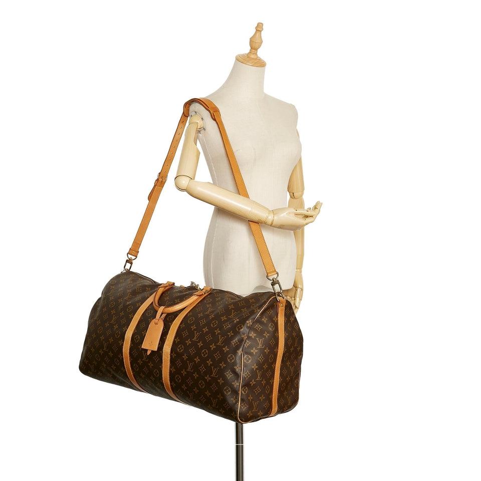 Louis Vuitton Monogram Keepall Bandouliere 60 (SHG-cEHalE)
