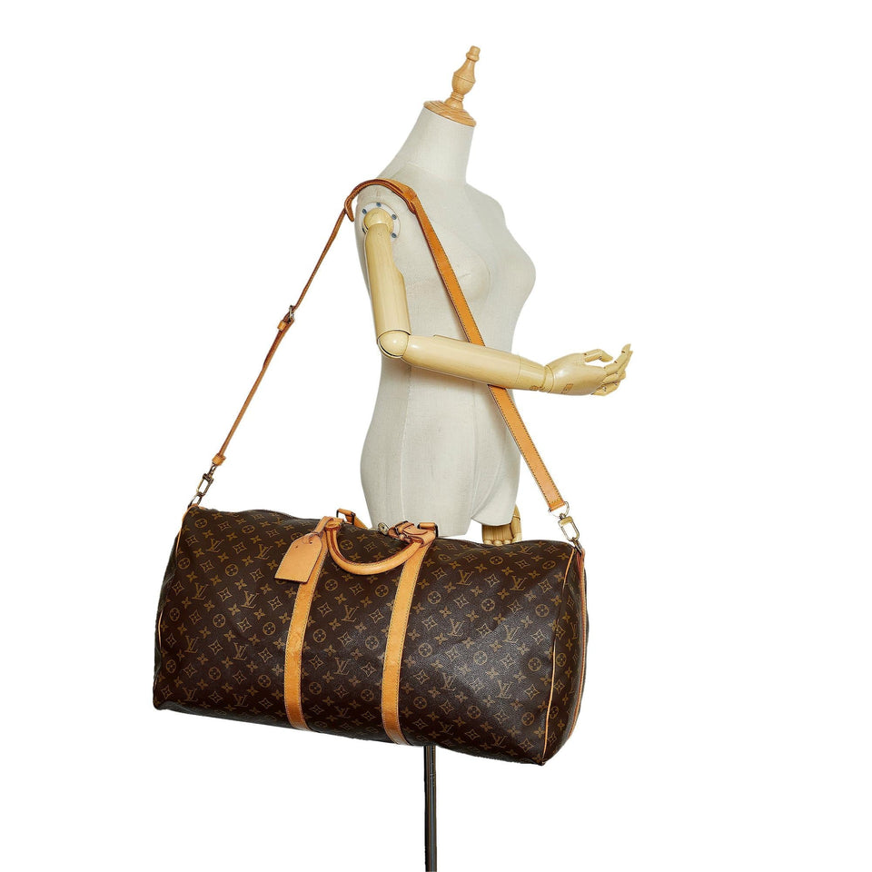 Louis Vuitton Monogram Keepall Bandouliere 60 (SHG-w8NTCI)