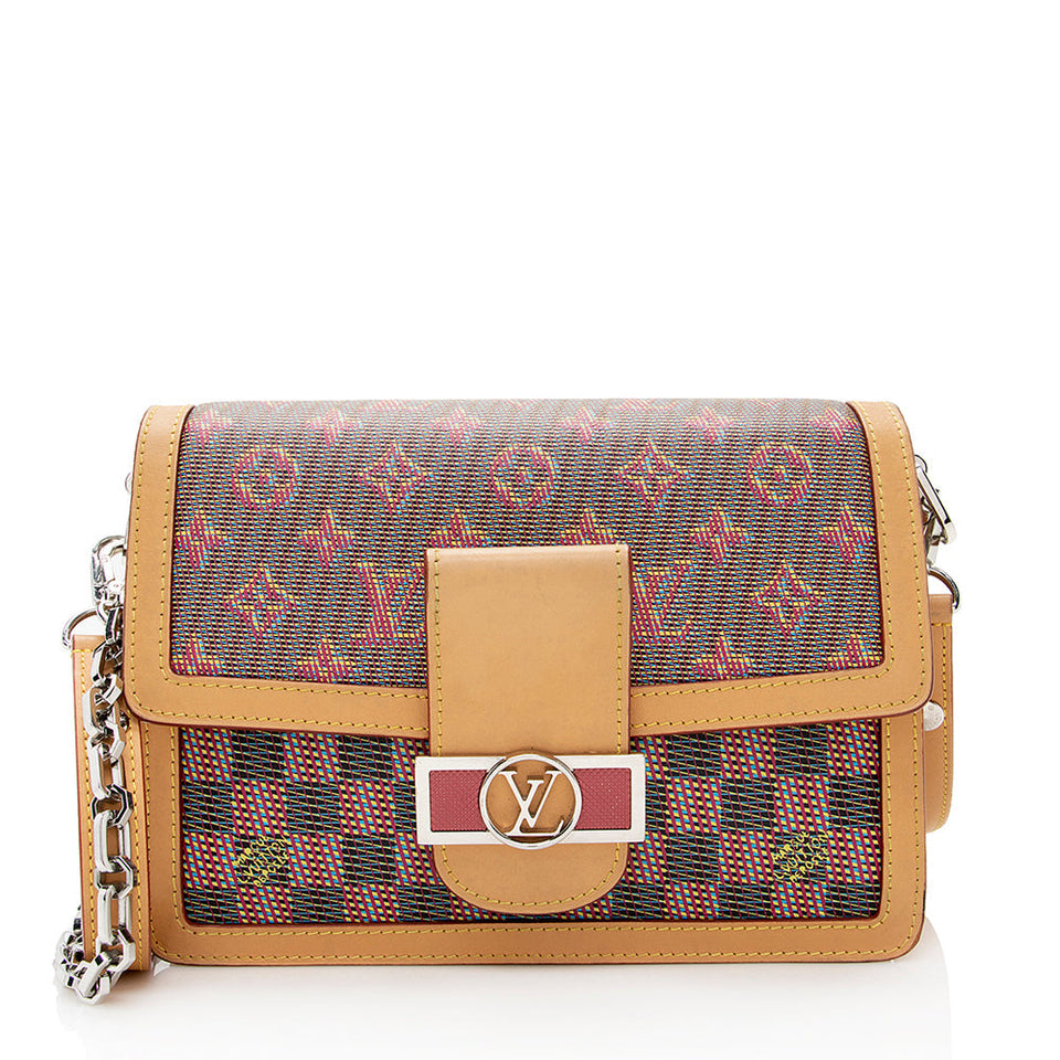 Louis Vuitton Monogram Leather Dauphine Pop MM Shoulder Bag (SHF-21954)