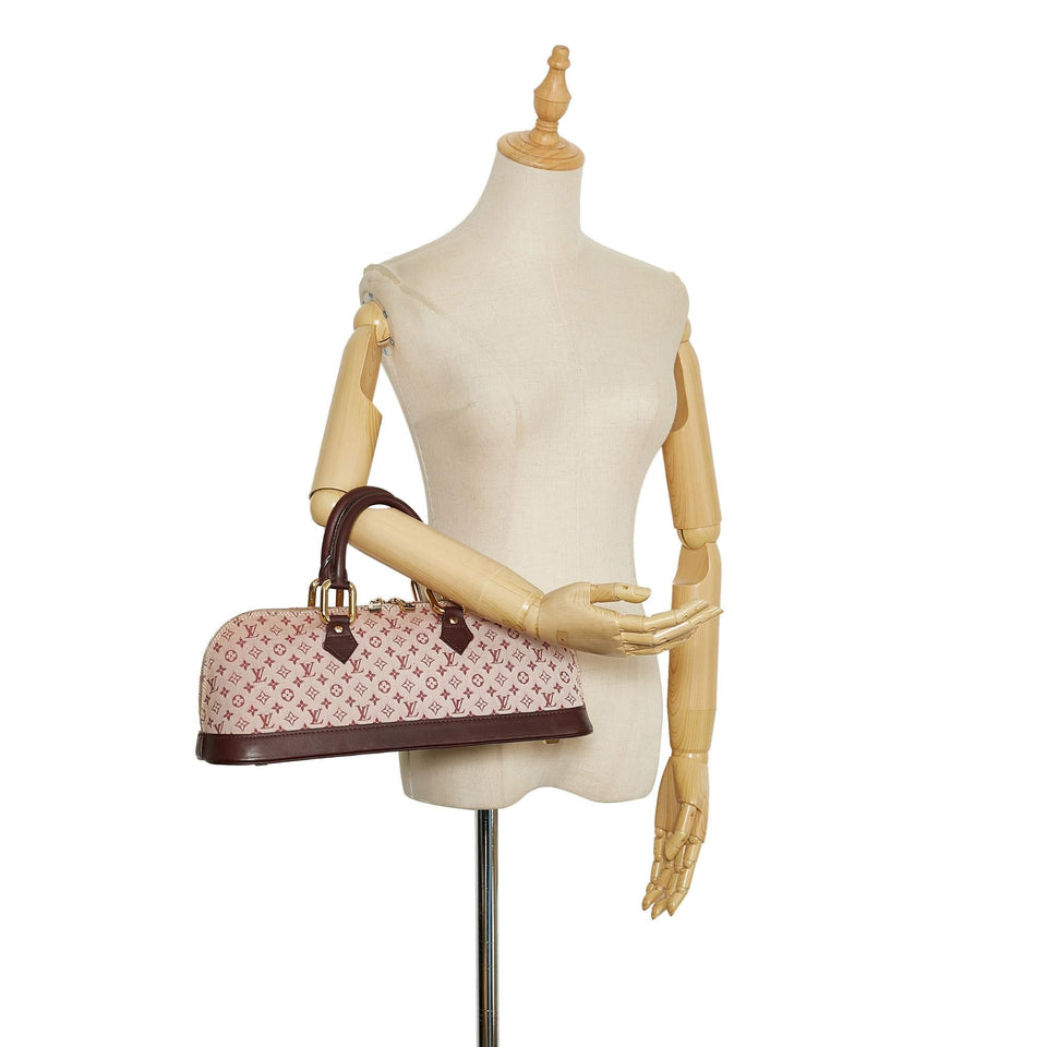 Louis Vuitton Monogram Mini Lin Alma Horizontal (SHG-37247)