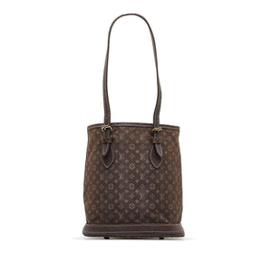 Louis Vuitton Monogram Mini Lin Bucket PM (SHG-hyXxlH)
