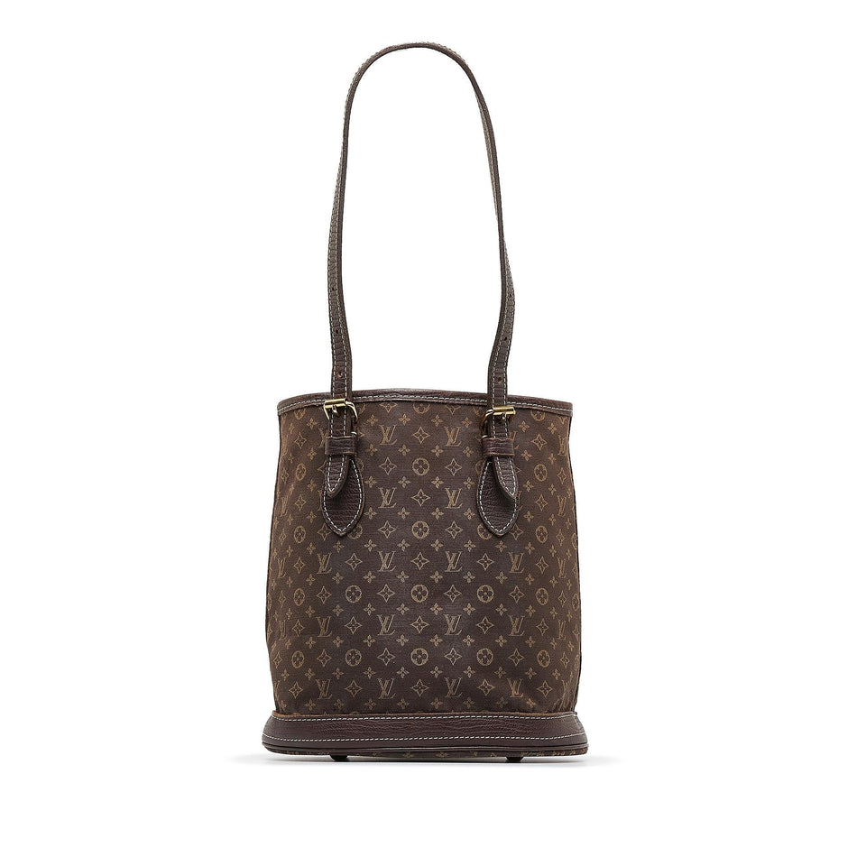 Louis Vuitton Monogram Mini Lin Bucket PM (SHG-hyXxlH)