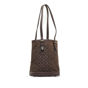 Louis Vuitton Monogram Mini Lin Bucket PM (SHG-hyXxlH)