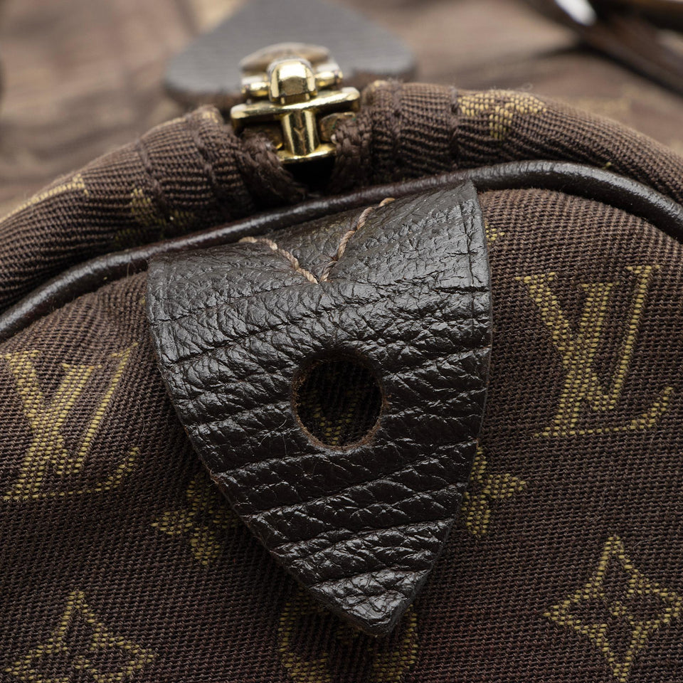 Louis Vuitton Monogram Mini Lin Speedy 30 Satchel (SHF-XD8FwF)