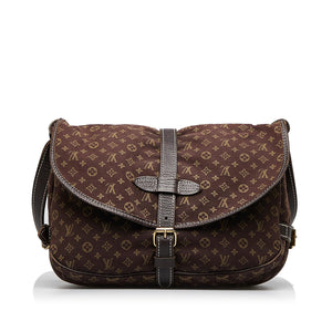 Louis Vuitton Monogram Mini Lin Saumur (SHG-WCcvvk)