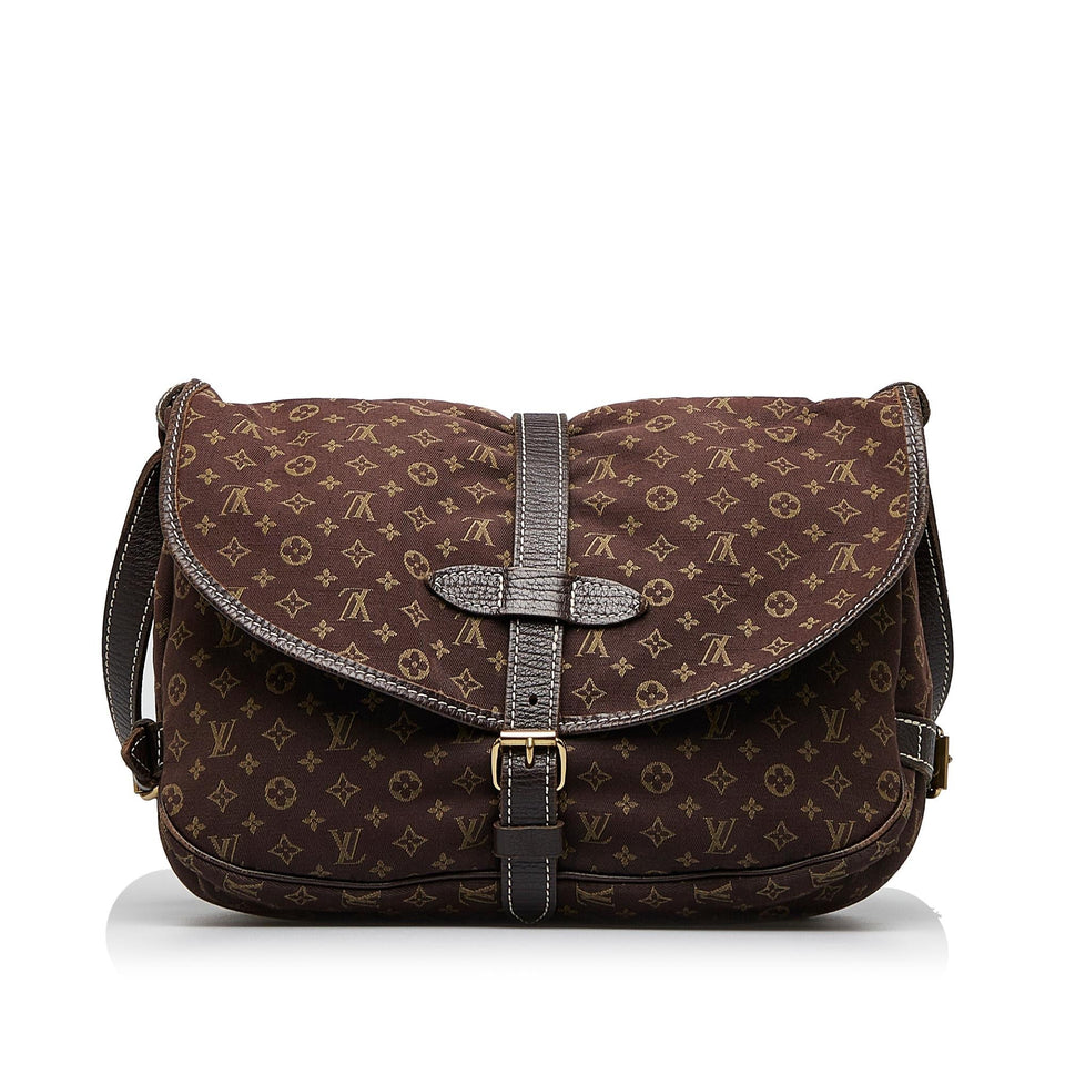 Louis Vuitton Monogram Mini Lin Saumur (SHG-WCcvvk)