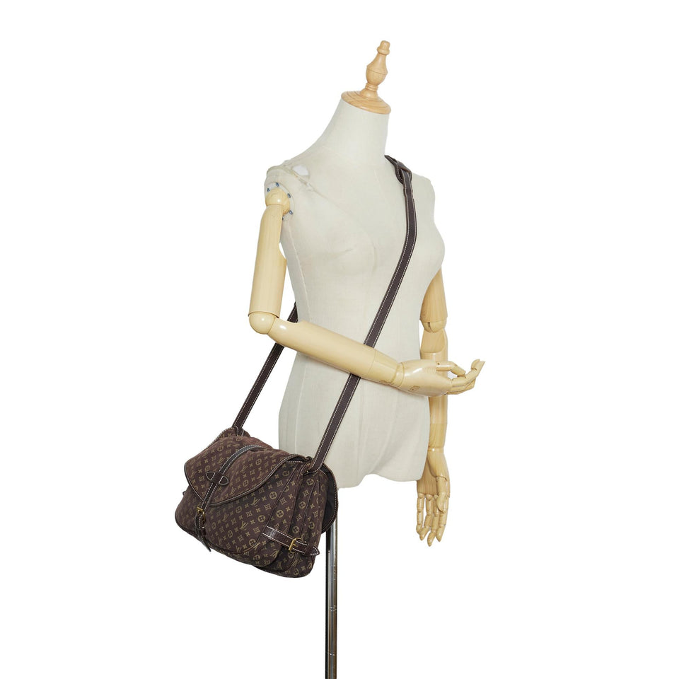 Louis Vuitton Monogram Mini Lin Saumur (SHG-WCcvvk)