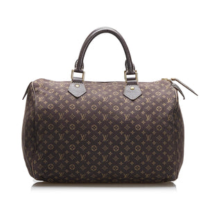 Louis Vuitton Monogram Mini Lin Speedy 30 (SHG-bRIVu5)