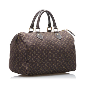 Louis Vuitton Monogram Mini Lin Speedy 30 (SHG-bRIVu5)