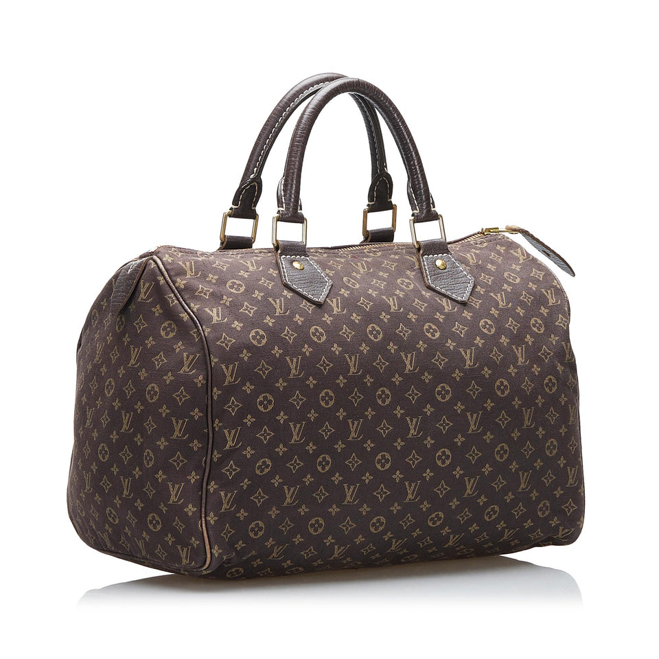 Louis Vuitton Monogram Mini Lin Speedy 30 (SHG-bRIVu5)