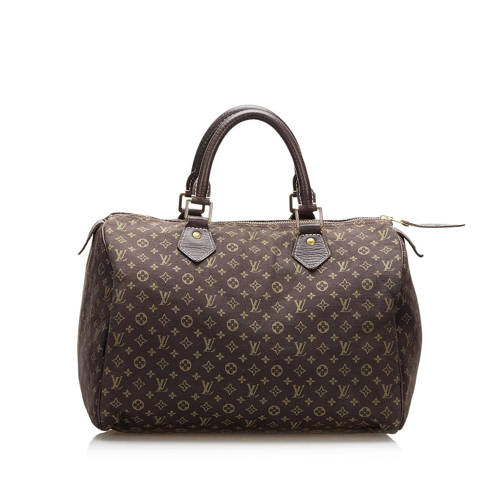 Louis Vuitton Monogram Mini Lin Speedy 30 (SHG-CDWbuK)