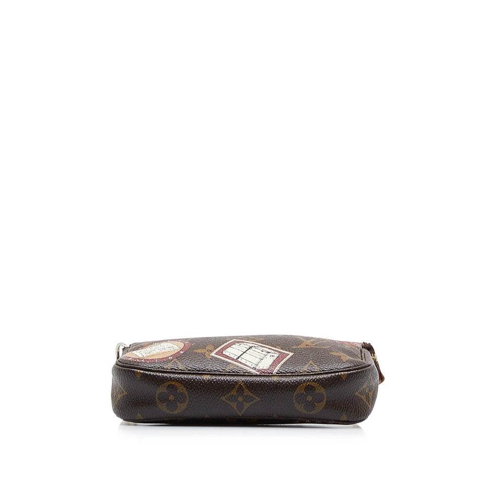 Louis Vuitton Monogram Patch Mini Pochette Accessoires (SHG-QoHOG6)