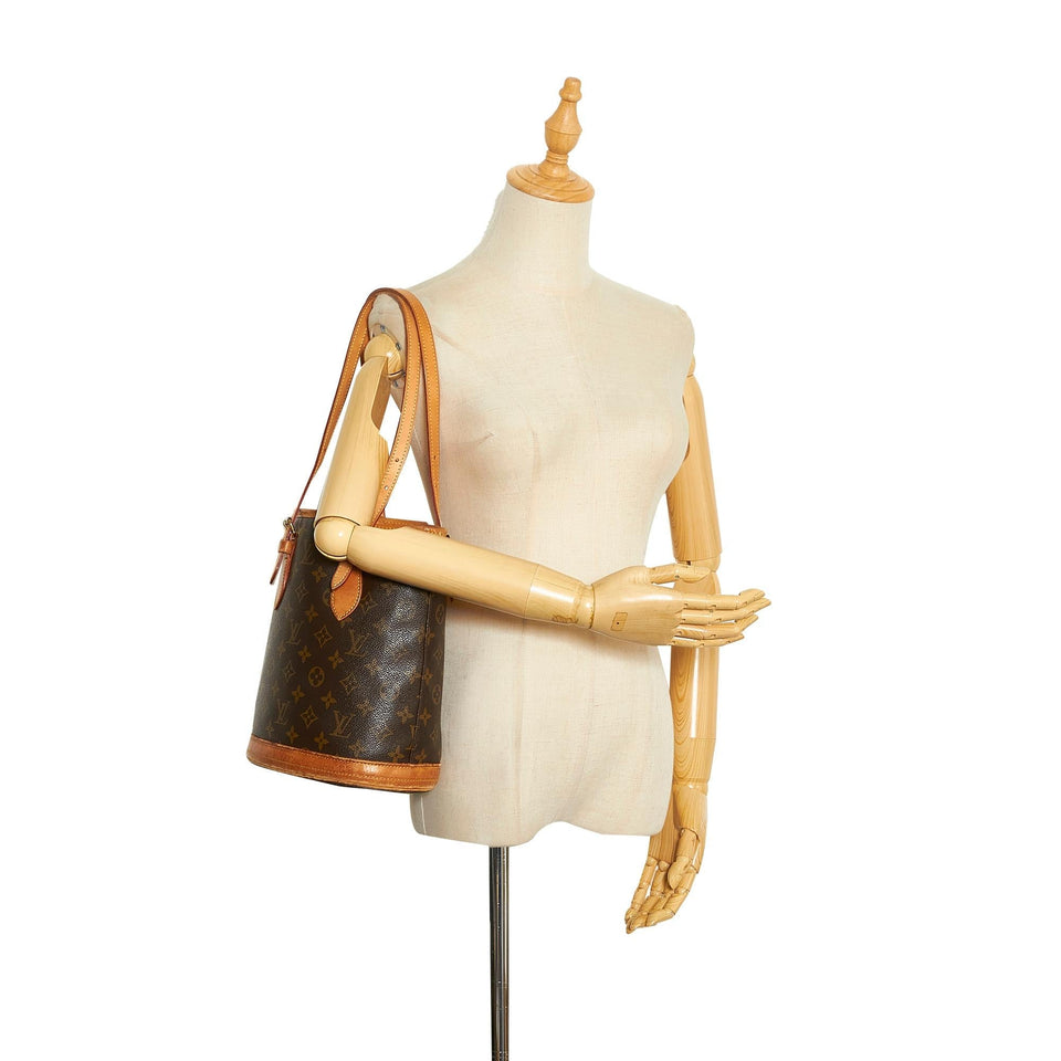 Louis Vuitton Monogram Petit Bucket (SHG-VScCNw)