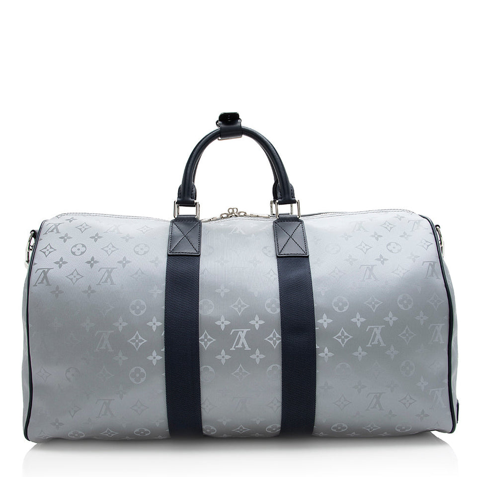 Louis Vuitton Monogram Satellite Bandouliere Keepall 50 Duffel Bag (SHF-20808)