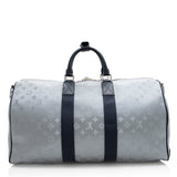 Louis Vuitton Monogram Satellite Bandouliere Keepall 50 Duffel Bag (SHF-20808)