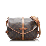 Louis Vuitton Monogram Saumur 25 (SHG-cCilKm)