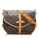 Louis Vuitton Monogram Saumur 30 (SHG-gTD124)