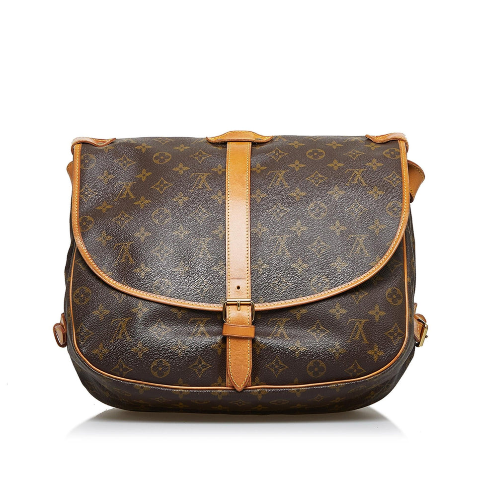 Louis Vuitton Monogram Saumur 35 (SHG-PiT1cu)
