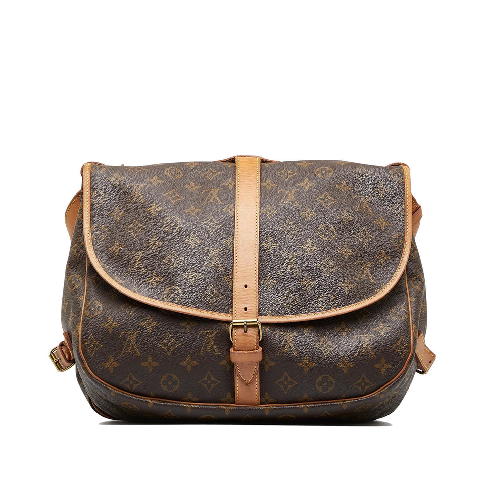 Louis Vuitton Monogram Saumur 35 (SHG-P8frKY)