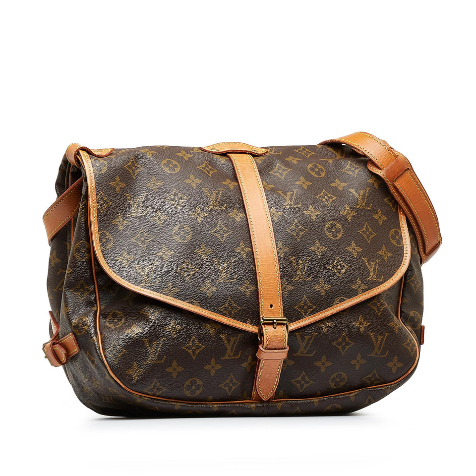 Louis Vuitton Monogram Saumur 35 (SHG-0UqiAX)