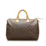 Louis Vuitton Monogram Speedy 35 (SHG-35143)