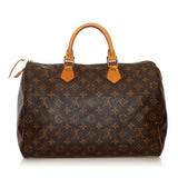Louis Vuitton Monogram Speedy 35 (SHG-35556)