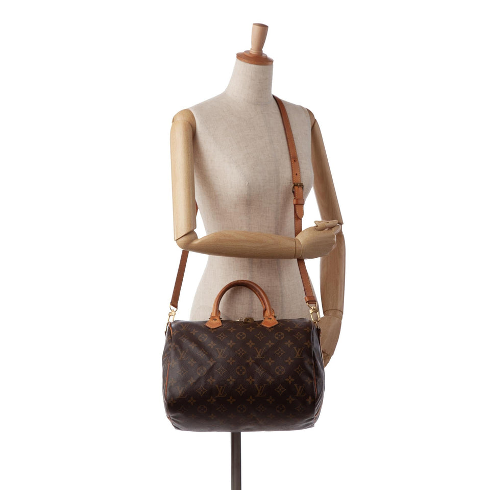 Louis Vuitton Monogram Speedy Bandouliere 30 (SHG-FM2NTm)