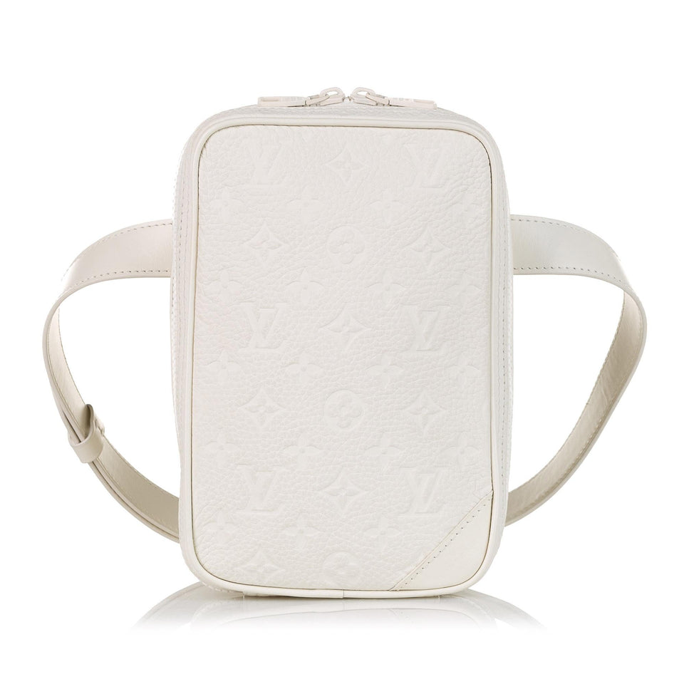 Louis Vuitton Monogram Taurillon Utility Side Belt Bag (SHG-35480)