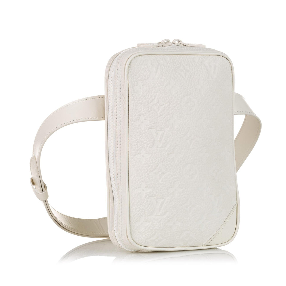 Louis Vuitton Monogram Taurillon Utility Side Belt Bag (SHG-35480)