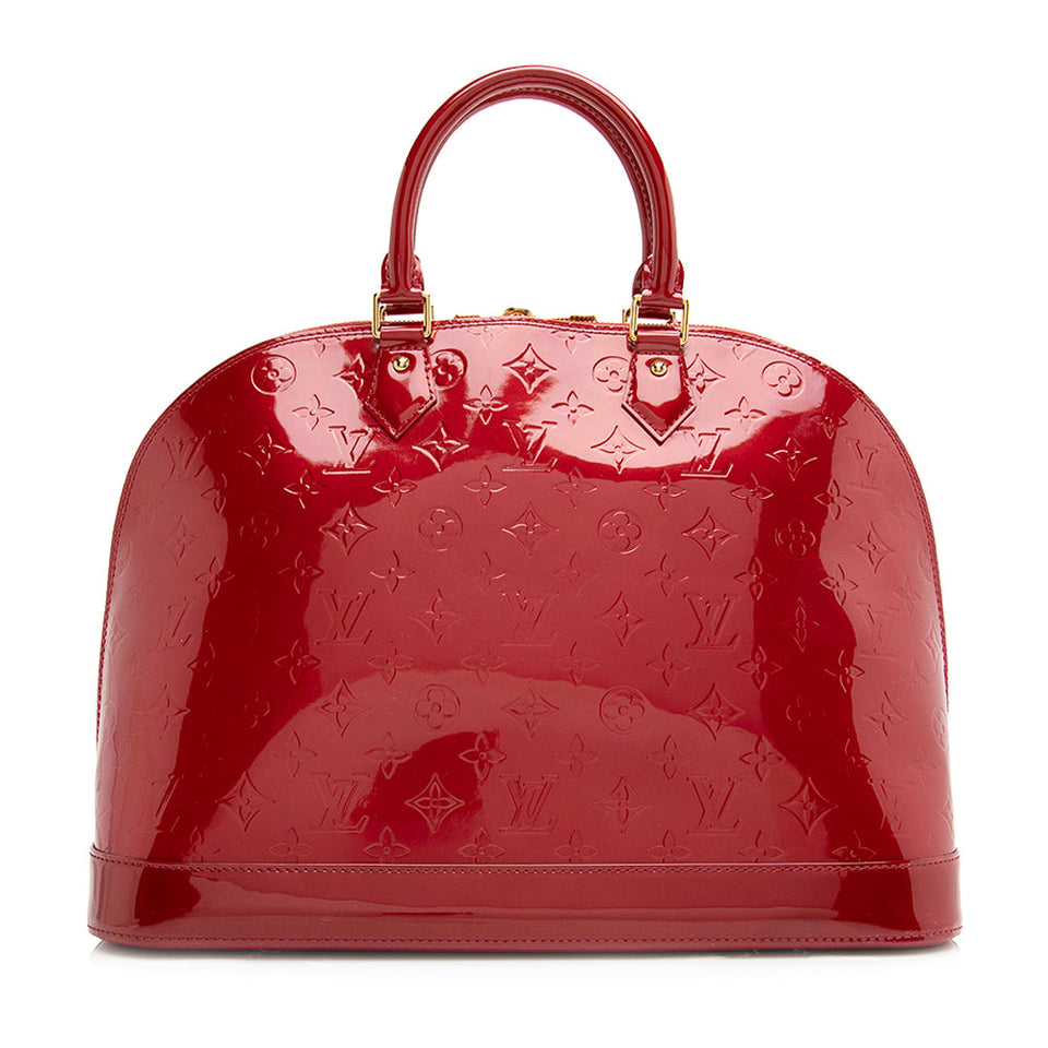 Louis Vuitton Monogram Vernis Alma GM Satchel (SHF-21415)