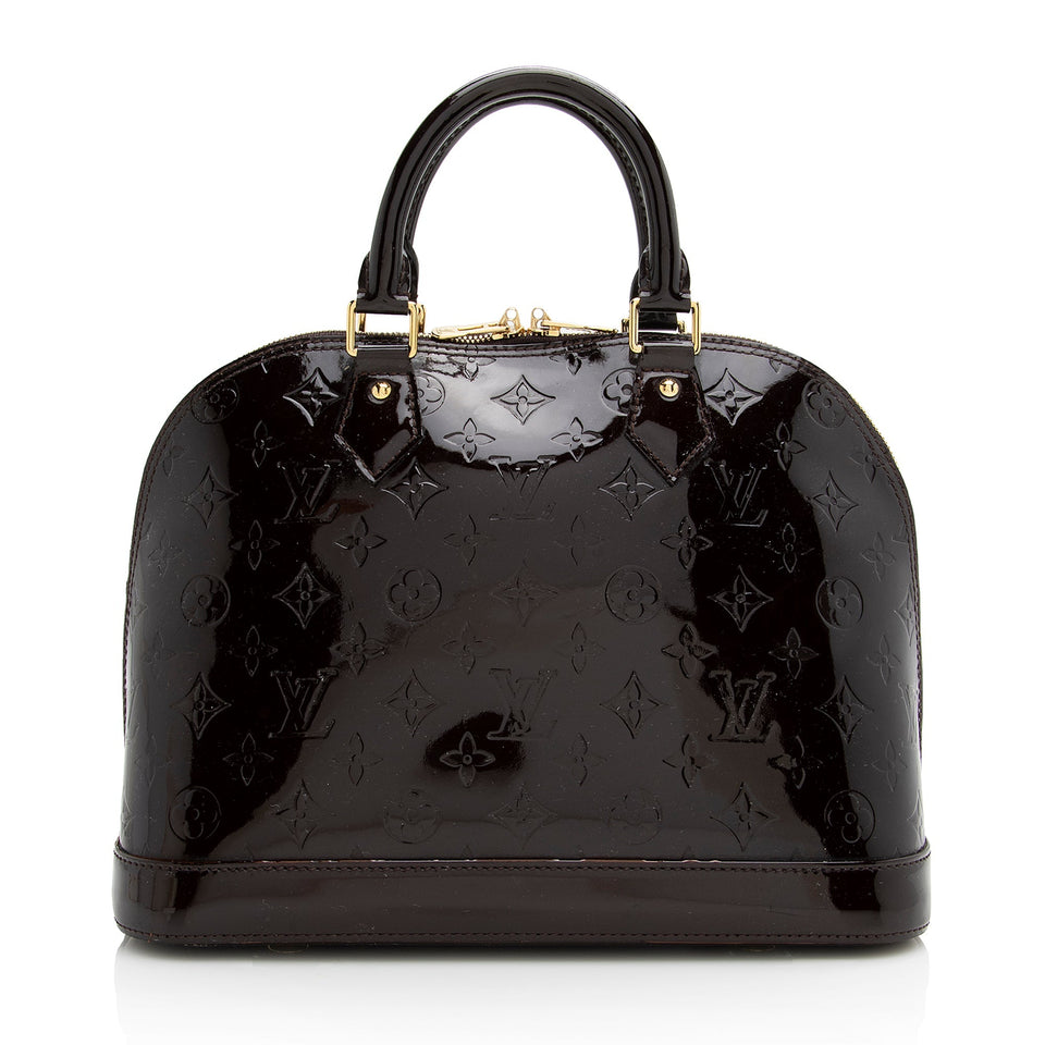 Louis Vuitton Monogram Vernis Alma PM Satchel (SHF-22167)